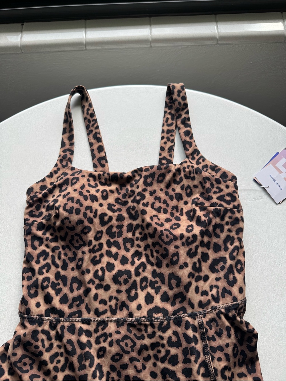 JoyLab Leopard-Print Strappy Dress - Brown & Black - Picture 4 of 8